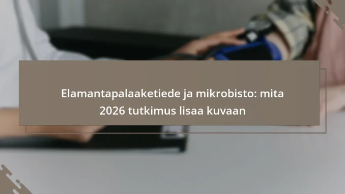 Elamantapalaaketiede ja mikrobisto: mita 2026 tutkimus lisaa kuvaan